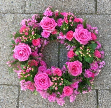 Rose and Bouvardia Wreath
